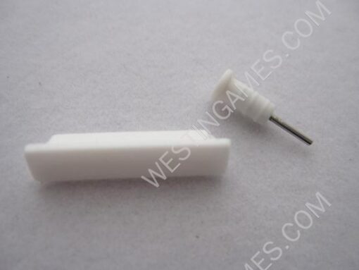 Silicone Dock Cover Headset Dust Cap for iPhone 4 4G 4S - White - Image 2
