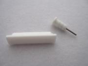 Silicone Dock Cover Headset Dust Cap for iPhone 4 4G 4S - White 02