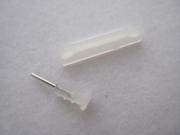 Silicone Dock Cover Headset Dust Cap for iPhone 4 4G 4S - Transparent