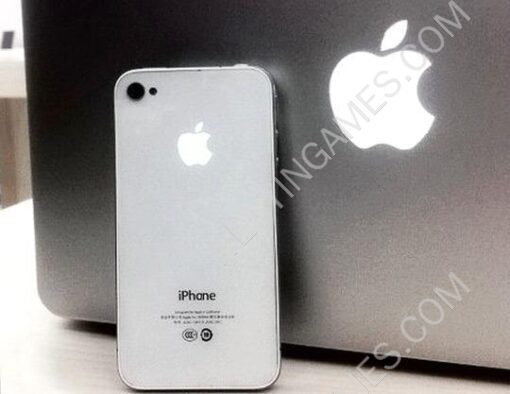 Near Luminescent Logo Light Up LED Light Mod Kit BLACK/White for Apple iPhone 4S (Silver) - Image 2