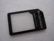 Professional Crystal Micro Sim to Mini Sim Card Adapter for iPhone / iPad /Mobile Phone - Black 02