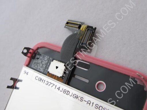 Full LCD Screen + Touch Screen Digitizer Assembly with Back Cover for iPhone 4 - Pink - Image 3