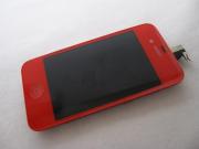 Full LCD Screen + Touch Screen Digitizer Assembly with Back Cover for iPhone 4 - Red 03