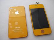 Full LCD Screen + Touch Screen Digitizer Assembly with Back Cover for iPhone 4 - Orange