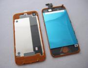 Full LCD Screen + Touch Screen Digitizer Assembly with Back Cover for iPhone 4 - Orange 02