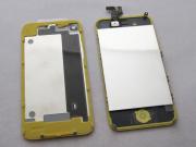 Full LCD Screen + Touch Screen Digitizer Assembly with Back Cover for iPhone 4 - Yellow 02