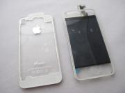Full LCD Screen + Touch Screen Digitizer Assembly with Back Cover for iPhone 4 (Transparent White)