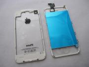 Full LCD Screen + Touch Screen Digitizer Assembly with Back Cover for iPhone 4 (Transparent White) 02