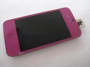 Full LCD Screen + Touch Screen Digitizer Assembly with Back Cover for iPhone 4 - Purple 03