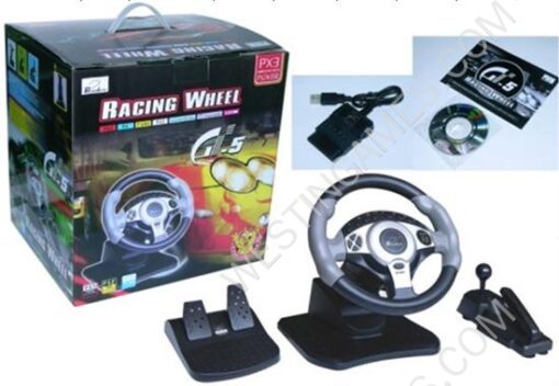 3 in 1 GT5 Racing Wheel for PS3/PS2/USB