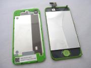 Full LCD Screen + Touch Screen Digitizer Assembly with Back Cover for iPhone 4 - Green 02
