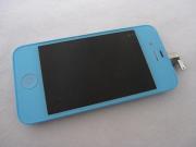 Full LCD Screen + Touch Screen Digitizer Assembly with Back Cover for iPhone 4 - Light Blue 03