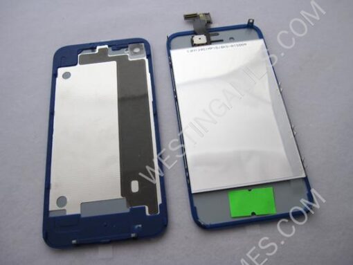 Full LCD Screen + Touch Screen Digitizer Assembly with Back Cover for iPhone 4 - Deep Blue - Image 2