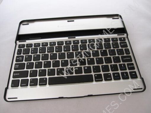 Mobile Aluminum Wireless Bluetooth Keyboard with USB Cable for iPad 2 / New iPad - Black