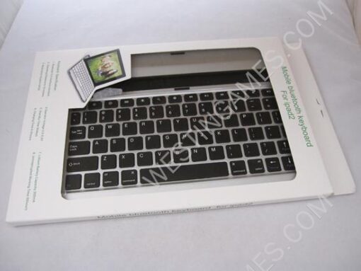 Mobile Aluminum Wireless Bluetooth Keyboard with USB Cable for iPad 2 / New iPad - Black - Image 6