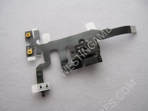 Headphone Audio Jack Flex Cable & Volume Control Flex Cable for iPhone 4S - Black - Image 2
