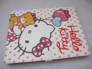 Hello Kitty Protective Leather Case Cover Sleeve with Plastic Case for New iPad 4 iPad 2/3