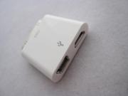 Micro/Mini USB Female to 30pin Dock Male Data Charger Adapter iPhone 3GS 4 4S iPad 2 3- White 03