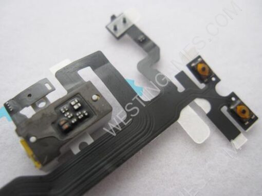 Headphone Audio Jack Flex Cable & Volume Control Flex Cable for iPhone 4S - White - Image 3