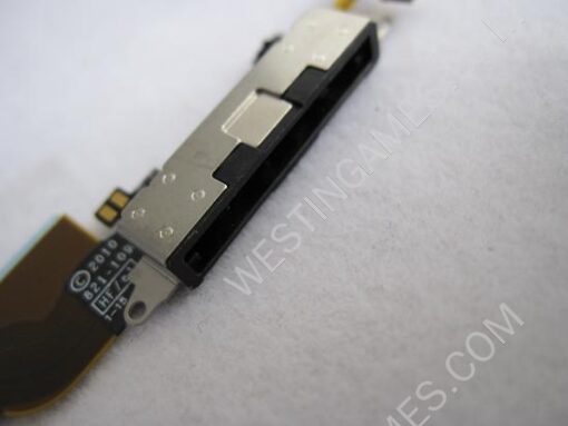 Charging Port Flex Cable Spare Part Black for iPhone 4G (Pulled) - Image 3