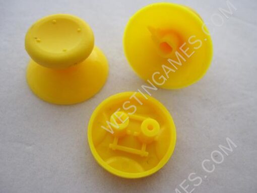 XBOX 360 Controller D-PAD Analog Joystick Thumbstick Cap 3 Set - Yellow