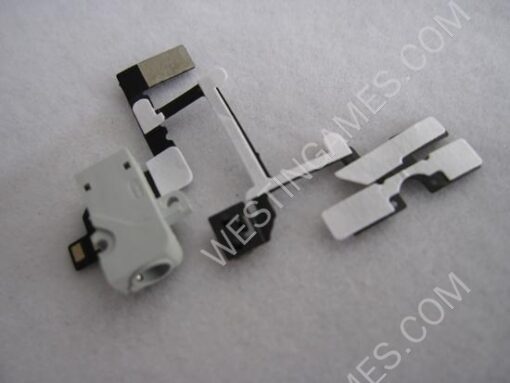 Headphone Audio Jack Flex Cable White For iPhone 4G