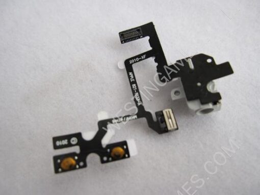 Headphone Audio Jack Flex Cable White For iPhone 4G - Image 2