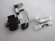 Headphone Audio Jack Flex Cable Black For iPhone 4G