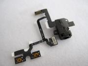 Headphone Audio Jack Flex Cable Black For iPhone 4G 02
