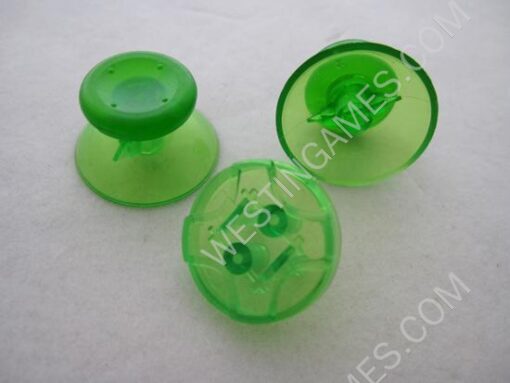 XBOX 360 Controller D-PAD Analog Joystick Thumbstick Cap 3 Set - Transparent Green