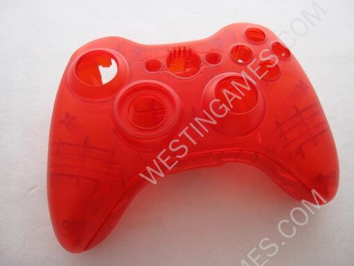 Replacement Housing Shell Case for XBOX360 Wireless Controller - Transparent Red - Image 2