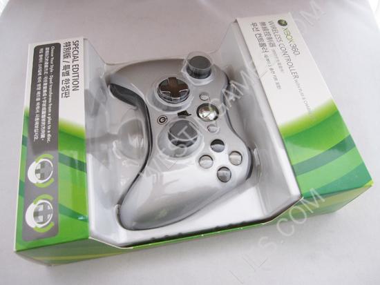 New Special Edition Xbox360 Wireless Controller w/ Transforming D-Pad - Silver (Refurbished)
