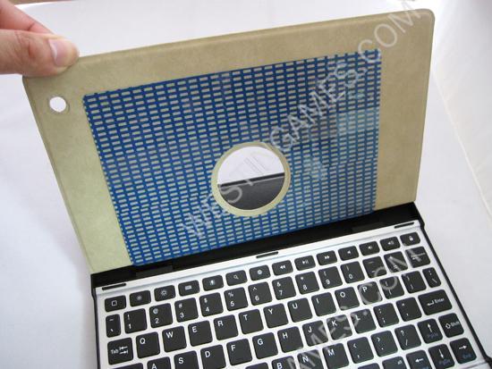 Grace Multi-Function Leather Case with Bluetooth Keyboard for iPad 2 / New iPad 3 - Black 02