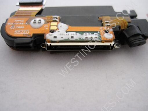 Charger Port Dock Flex Cable with Antenna Speaker Mic for iPhone 3GS - Black - Image 4