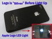 Near Luminescent Logo Light Up LED Light Mod Kit BLACK/White for Apple iPhone 4 4G