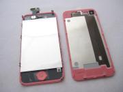 Full LCD Screen + Touch Screen Digitizer Assembly with Back Cover for iPhone 4 - Pink 05