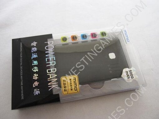 5000mah Mimd Rechargeable Power Bank for Mobile Phone/Tablet PC/ Most Digital Device - Black