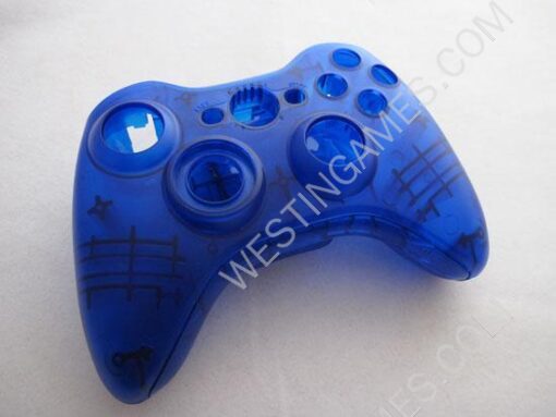 Replacement Housing Shell Case for XBOX360 Wireless Controller - Transparent Blue - Image 2