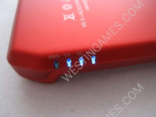 1800MAH External Power Pack Battery Charger Stand Case Cover for iPhone 4 4S - Red - Image 6