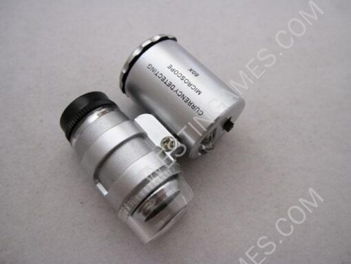 60X Super Mini Microscope with 2-LED Illumination + Money/Currency Detecting UV Light