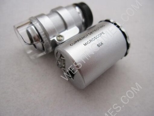60X Super Mini Microscope with 2-LED Illumination + Money/Currency Detecting UV Light - Image 2