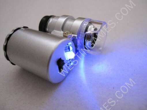 60X Super Mini Microscope with 2-LED Illumination + Money/Currency Detecting UV Light - Image 5