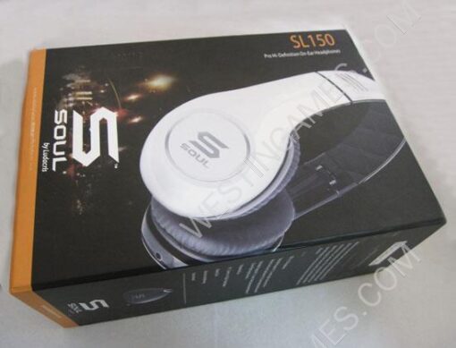 Soul by Ludacris SL150 Pro Hi-Definition On-Ear Headphones - White