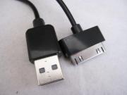 4Pin USB Sync Charging & Data Cable Cord Black for iPhone 4 4S /iPad 2 (1M) 03