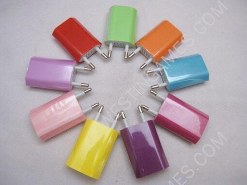 New USB Power Charger AC Adapter Adaptor for iPhone 4/4S EU Plug (Colors)