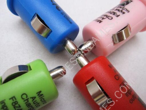 USB Car Power Charger Black for iphone/iPad/iPod/Galaxy Tab & Mobile Phone (Colors) - Image 2