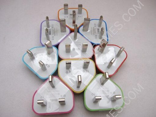 USB Power Charger AC Adapter for iPhone 4/4S UK Plug (Colors) - Image 2