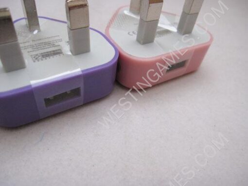 USB Power Charger AC Adapter for iPhone 4/4S UK Plug (Colors) - Image 3