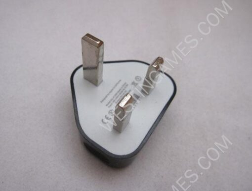 USB Power Travel Charger AC Adapter for iphone 4/4S UK Plug - Black