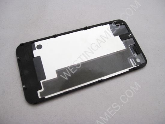 Replacement Complete iPhone 4S Glass Back Cover Housing - Black (OEM) - Image 2